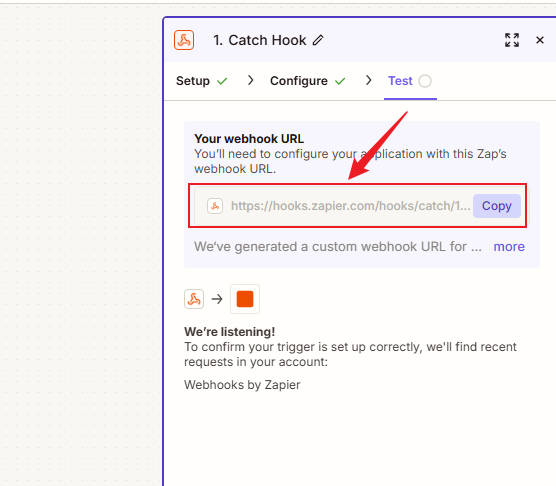 zapier webhook url